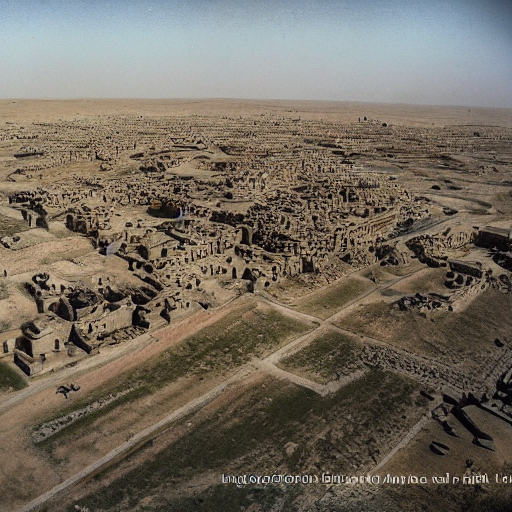 Photograph Of The City Of Uruk In Sumeria In Its Glory