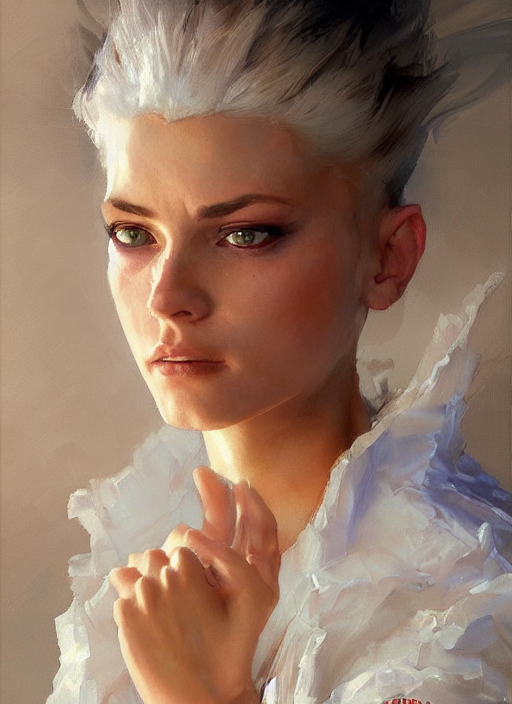 Dainty Renaissance Killua Zoldyck, Character Portrait By Mic...