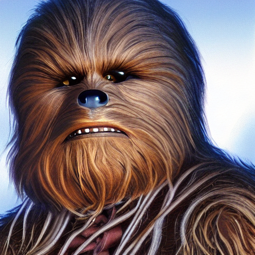 Concept Art Of Chewie By Ralph Mcquarrie, Digital Painting,...