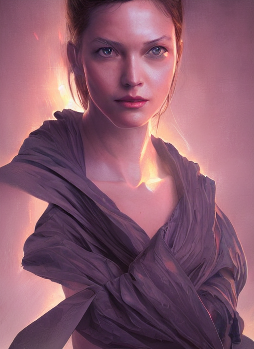 Hydrogen Woman,, Highly Detailed, Portrait, Digital Painting...