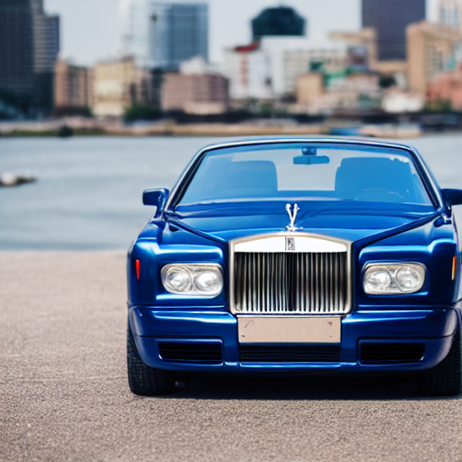 3 5 Mm Photo Of Metallic Blue 1 9 9 9 Rolls Royce Boat Tail,...
