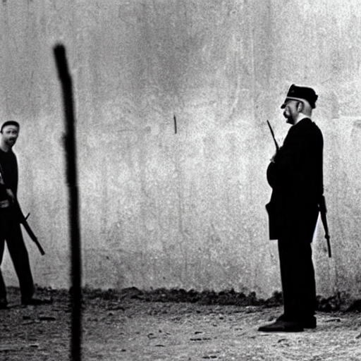 Man In Front Of A Firing Squad Refuses A Cigarette