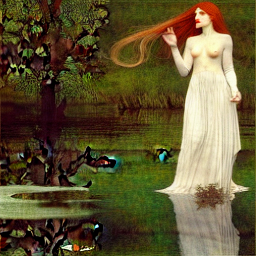 Bella Thorne As An Ethereal Ghost Rising From A Lake By Will...