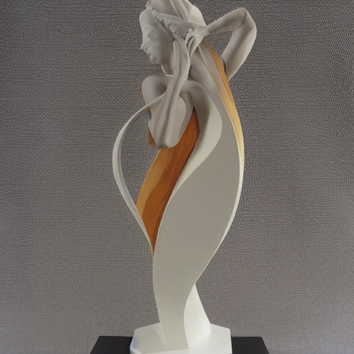Abstract Art Nouveau Sculpture, Planar