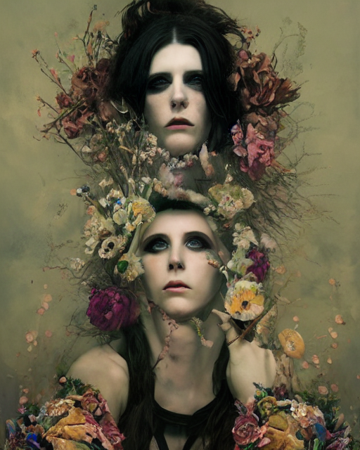 Portrait Of A Medieval Warrior Chelsea Wolfe, Goth Punk, Flo...
