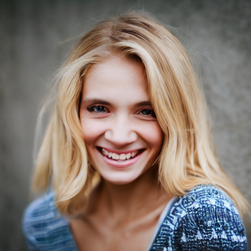 Photography Of A Blonde Girl Smiling At The Camera