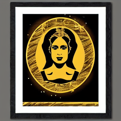 Black And Gold Madonna Poster, Celebrity Art, Original Print... — Stable Diffusion AI Prompt: black and gold madonna poster, celebrity art, original print, downloadable art,...