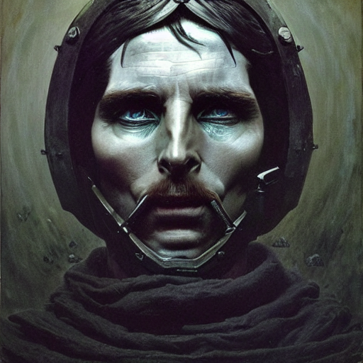 Christian Bale As A 1 8 5 0 S Sci - Fi Soldier Eldrad, Volum...