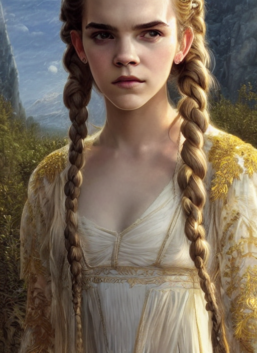 Ivory Skin Anya Taylor - Joy Emma Watson, Symmetrical Front...