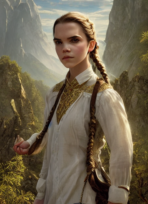 Ivory Skin Anya Taylor - Joy Emma Watson, Symmetrical Front...