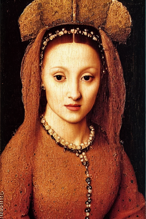 1 4 0 0 S Renaissance Close Up Portrait Of Ariana Grande Oil...