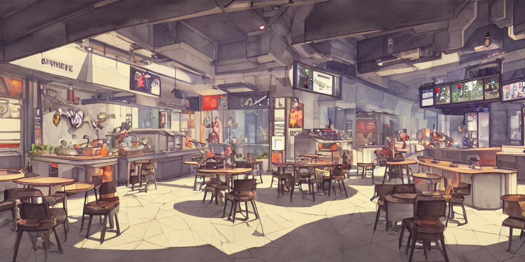 Overwatch Bauhaus Jakarta Cafe Building Interior, Food Stall...
