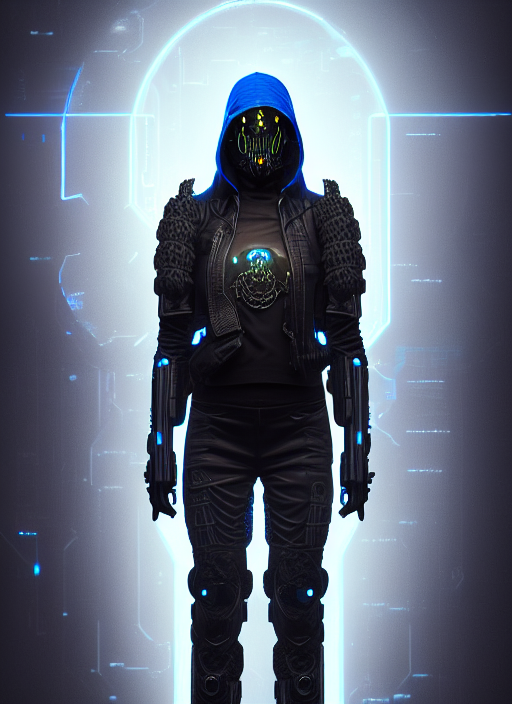 Photoreal Portrait Very Intricate Darkwar Hunter Wearing A B...