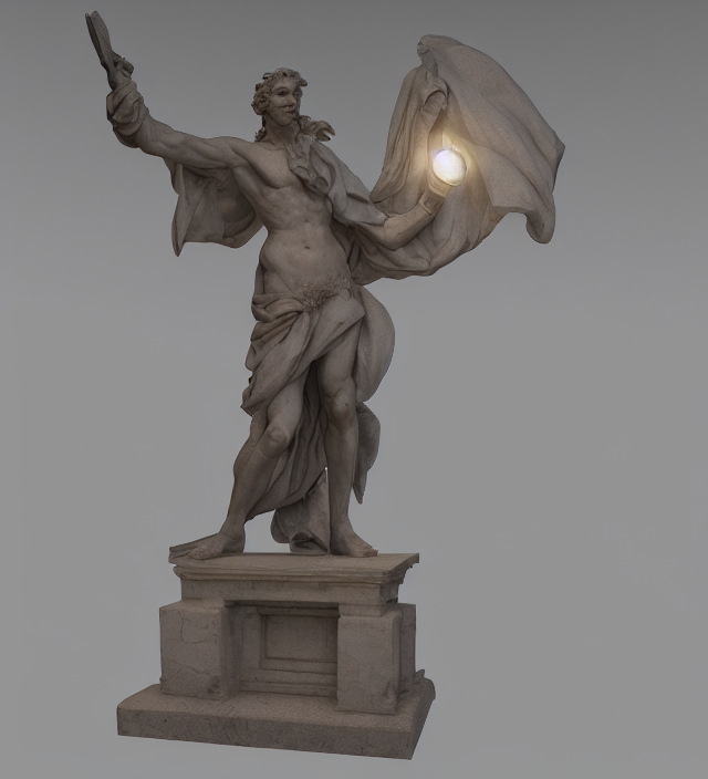 Renaissance Statue, 3 D Model, Octane Rendered, Unreal Engin...