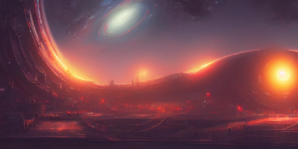 Black Hole Donuts Shape, Cinematic, Highly Detailed, Mid Day... — Stable Diffusion AI Prompt: black hole donuts shape, cinematic, highly detailed, mid day, large scale, hyper...