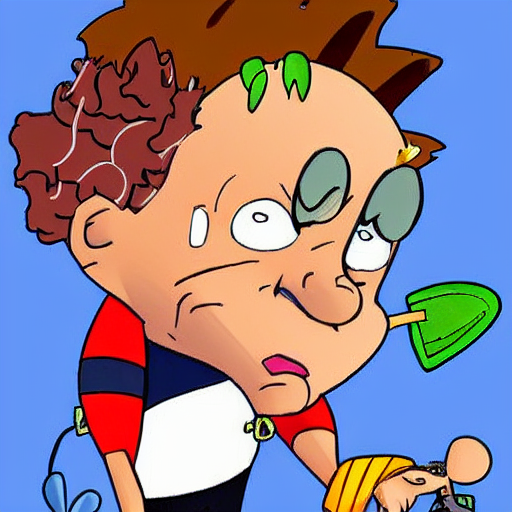 Ryan Reynolds In The Style Of The Cartoon Rugrats. Nickelode...