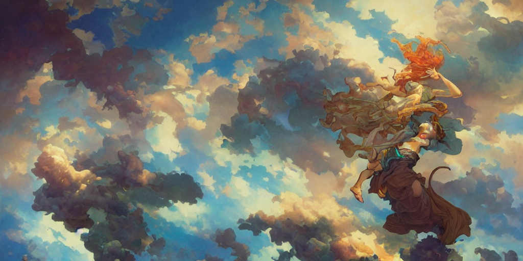 Cloud Explosion, Multicolor Color Scheme, By Ian Fisher, Jes...