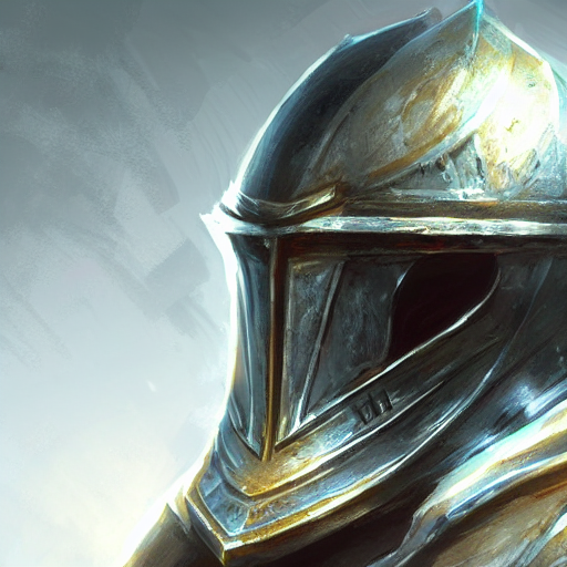A Close - Up Knight Helm, In A Concept Art Of Main Menu Load...