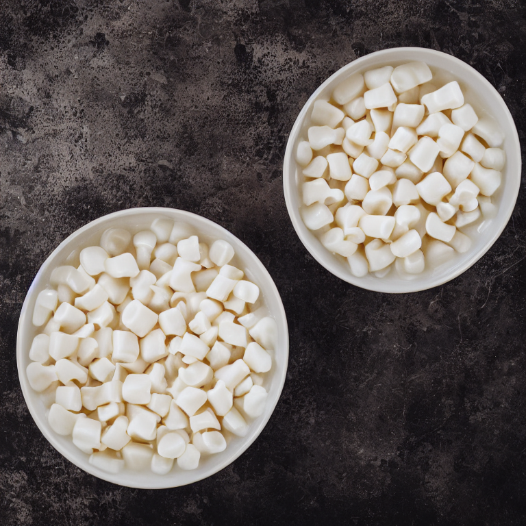A Bowl Full Of Teeth Floating In Milk, Studio Photography, P...