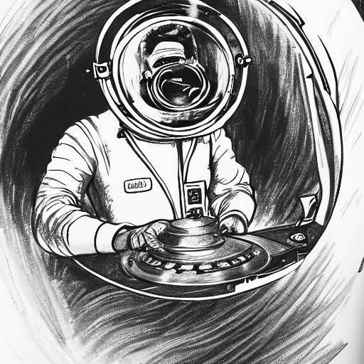 The Pilot At The Helm Of The Plane Drinks Tea From A Mug, In... — Stable Diffusion AI Prompt: the pilot at the helm of the plane drinks tea from a mug, in the porthole the pl...