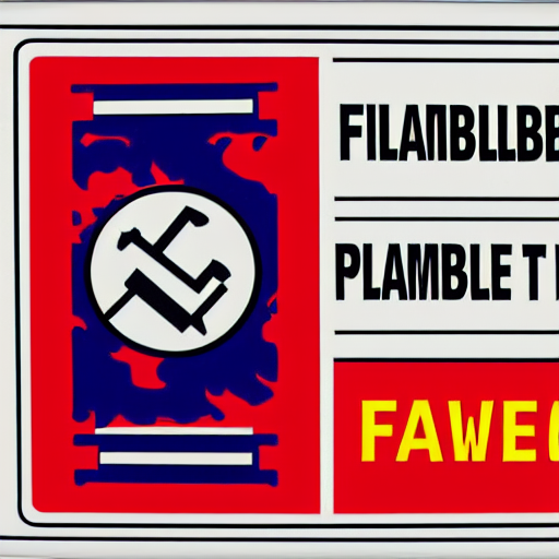 Flammable Warning Label