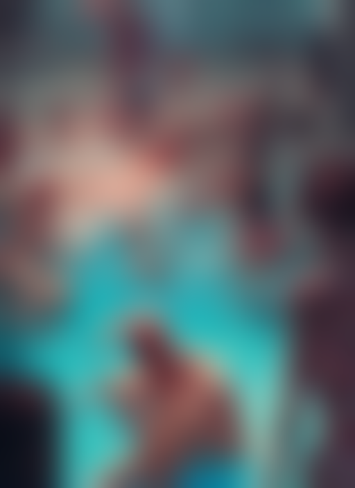 A Bokeh Photo Of A Zombie Tanning At The Pool, Documentary F...