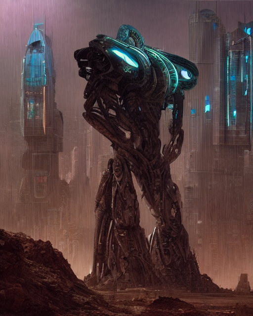 An Epic 3 D Mattepainting And Photobash Of A Epic Massive Cy...