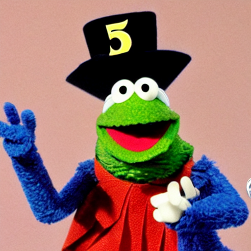 The Number Five As A Muppet On Sesame Street  The Counts Cou...