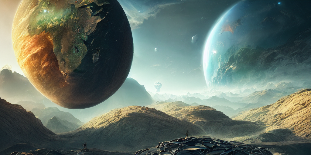 Earth 3 0 1 5, Beautiful Landscape, Space Environment, Color...
