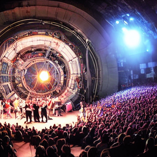 They Might Be Giantsplaying A Concert In The Large Hadron Co...