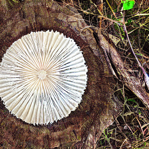 A Photograph Of A Huge Giant Diatom Found In The Woods. Geom...