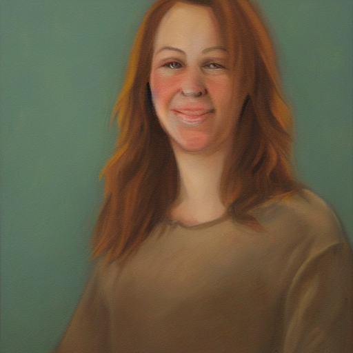 A Portrait Painting Of Samantha Napier