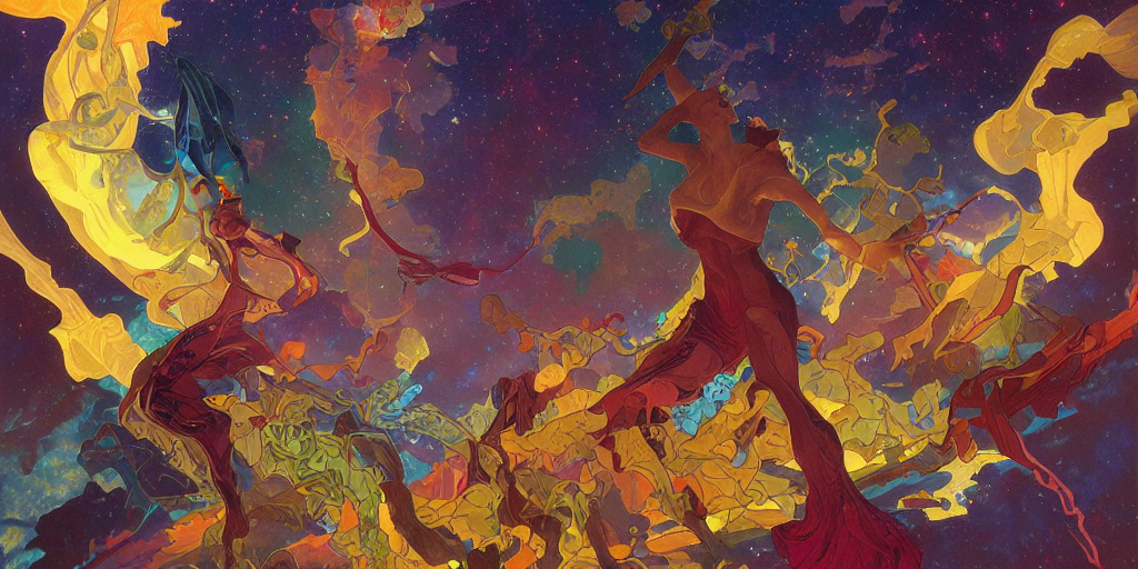 Nebula Explosion, Multicolor Color Scheme, By Ian Fisher And...