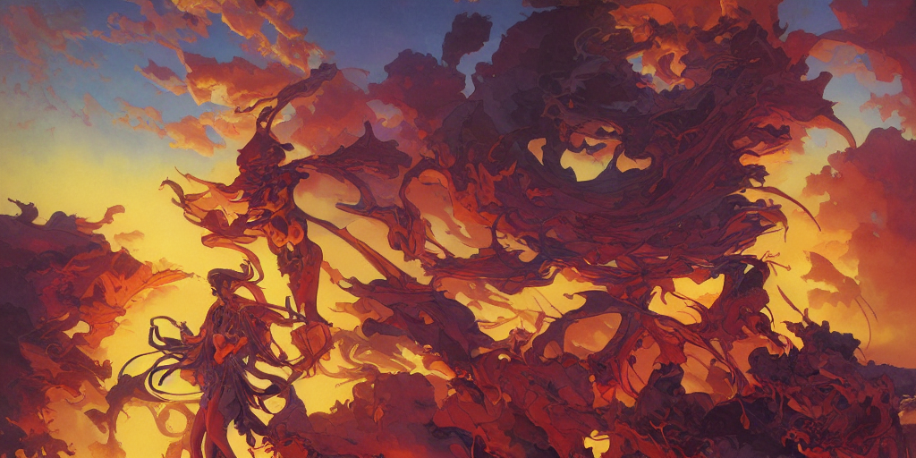Sunset Explosion, Multicolor Color Scheme, By Jesper Ejsing...