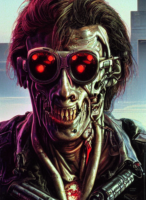 A Cyberpunk Futuristic Retrowave Synthwave Detailed Peter El...