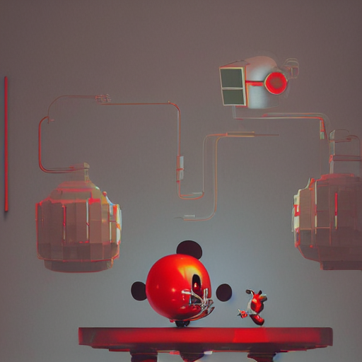 Workshop, Mickey Mouse Head, Automaton, Mechanical Claw, Sol...