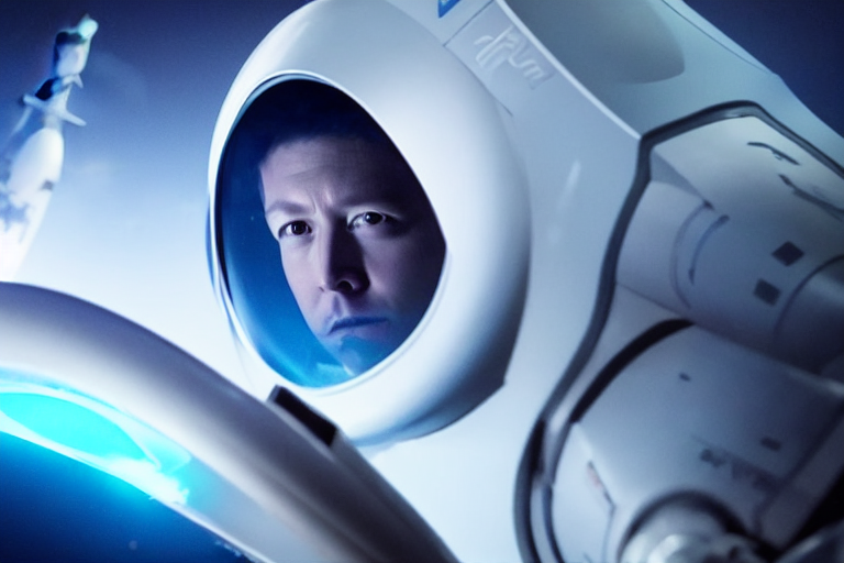 Vfx Film Closeup, Spacex, Flat Color Profile Low - Key Light...
