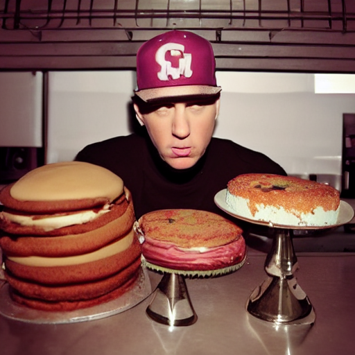 Eminem Baking Cakes