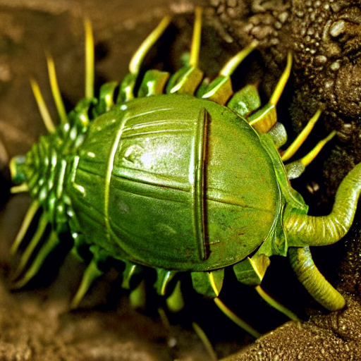 A Photograph Of A Living Trilobite