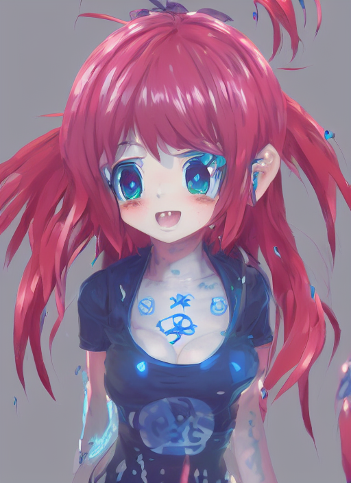 Biohazard Earth Chan Anime Digital Art, Au Naturel, Hyper De...