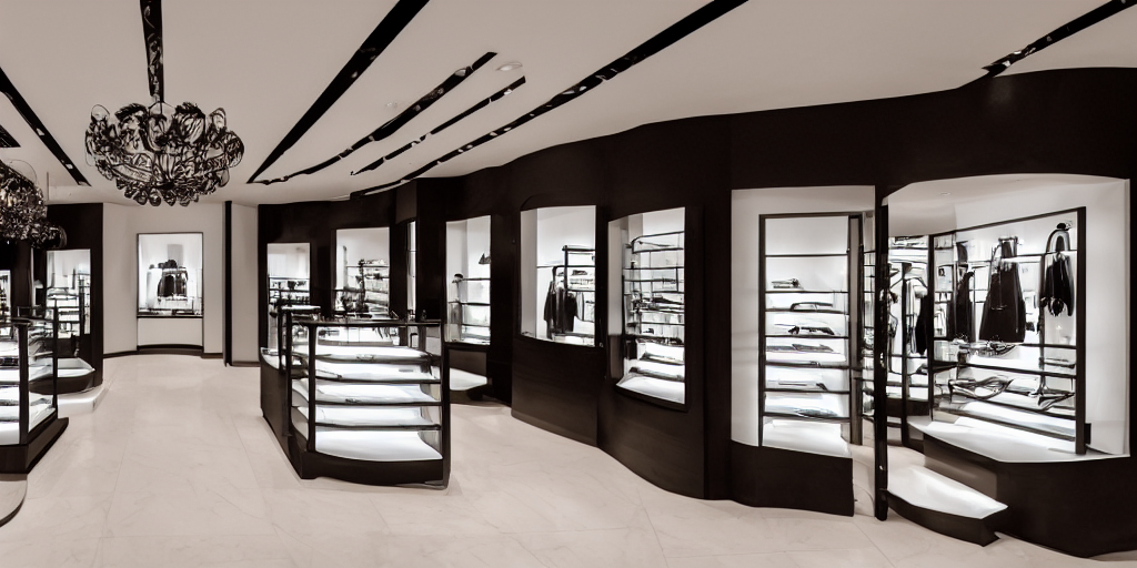 Photo Of A White Fashion Jewelry Store, Professional Photogr...