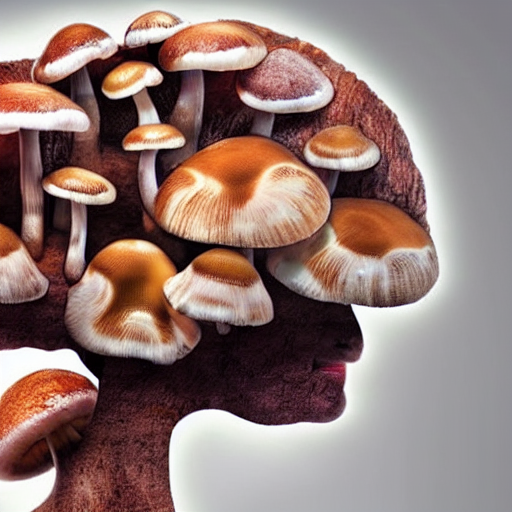 A Brain Infested With Mushrooms