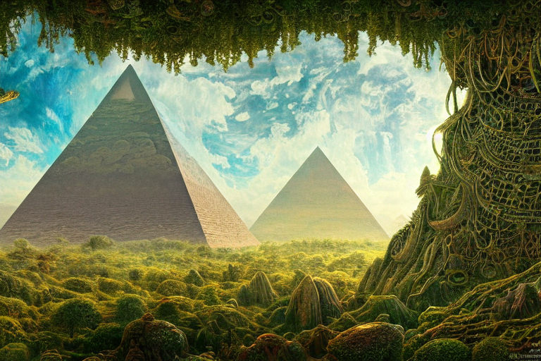 A Beautiful And Highly Detailed Digital Painting Of An Alien...