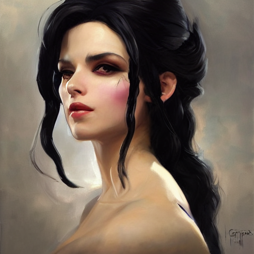 Greg Manchess Portrait Painting Of A Yennefer As Overwatch C...