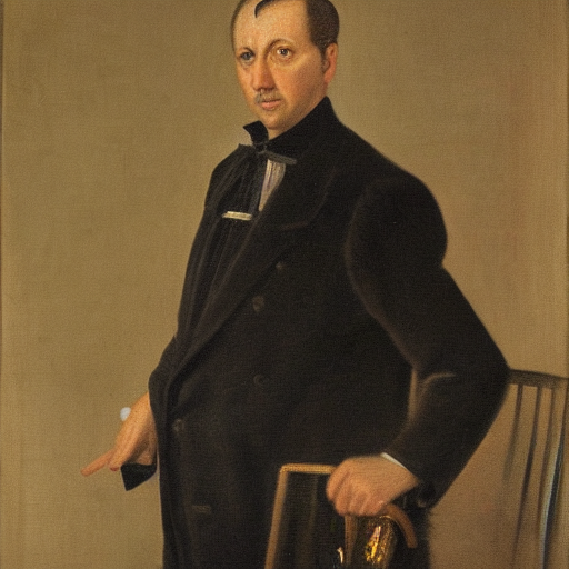 A Portrait Painting Of Giuseppe Ciarrocca