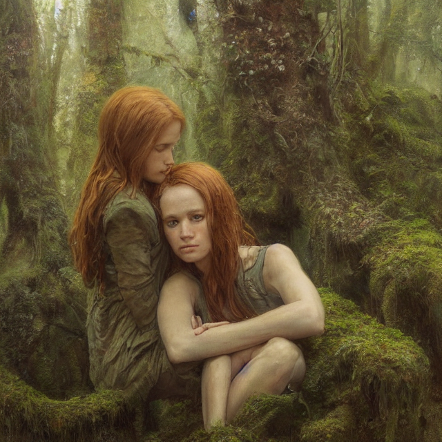 A Well - Lit, Realistic Portrait Oil Painting Of A Thoughtfu... — Stable Diffusion AI Prompt: a well - lit, realistic portrait oil painting of a thoughtful young, shy, redhea...