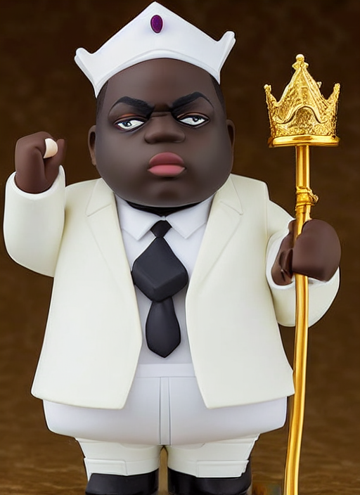 Notorious Big, An Anime Nendoroid Of Notorious Big In A Eleg... — Stable Diffusion AI Prompt: notorious big, an anime nendoroid of notorious big in a elegant white suit, wear...