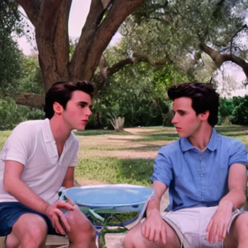 A Detailed Cinematic Scene From The Movie Call Me By Your Na...