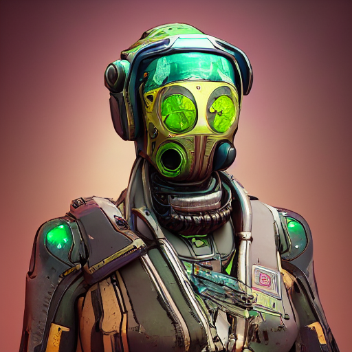 Lunarpunk Portrait  From Borderlands 3, Au Naturel, Hyper De...