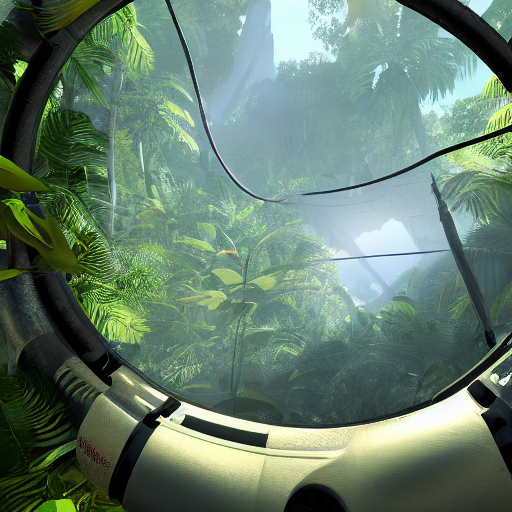 Game Portal 2 In A Tropical Forest, 8 K, Highly Detailed